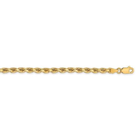 14K 3.75mm D/C Rope with Lobster Clasp Chain-WBC-027L-28