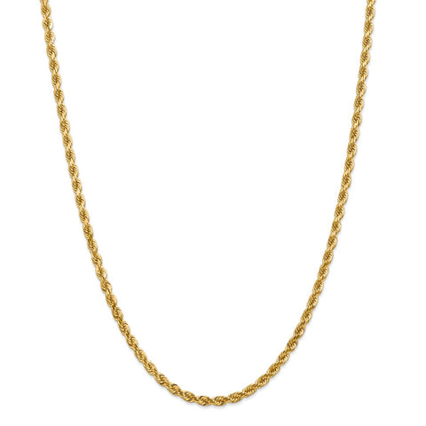 14k 4mm D/C Rope with Lobster Clasp Chain-WBC-030L-26