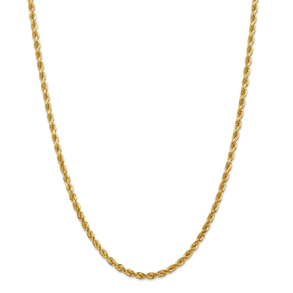14k 4mm D/C Rope with Lobster Clasp Chain-WBC-030L-22