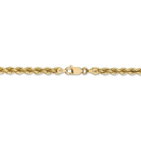 14k 4mm Regular Rope Chain-WBC-030S-22