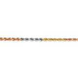 14k Tri-Color 4mm D/C Rope Chain-WBC-030TC-8