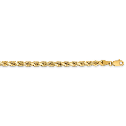 14K 4.25mm D/C Rope with Lobster Clasp Chain-WBC-033L-28