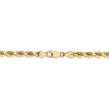 14k 4.5mm D/C Rope with Lobster Clasp Chain-WBC-035L-8