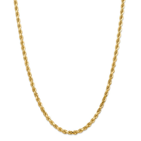 14k 4.5mm D/C Rope with Lobster Clasp Chain-WBC-035L-22