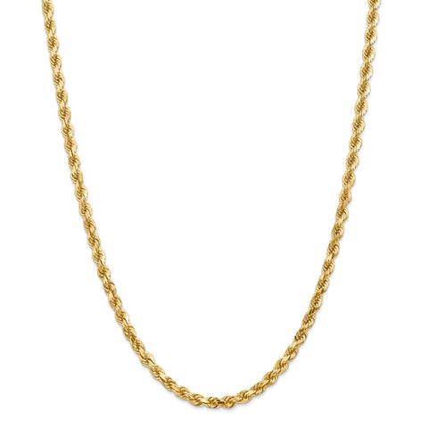 14k 4.5mm D/C Rope with Lobster Clasp Chain-WBC-035L-18