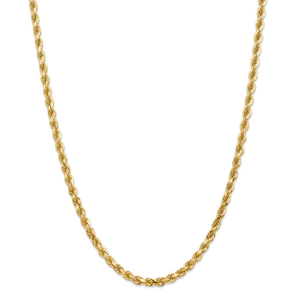 14k 4.5mm D/C Rope with Lobster Clasp Chain-WBC-035L-28