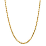 14k 4.5mm D/C Rope with Lobster Clasp Chain-WBC-035L-30