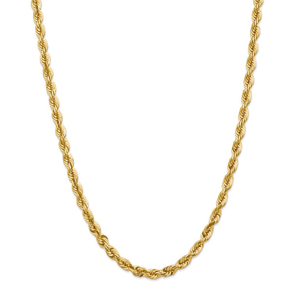 14k 5.5mm D/C Rope with Lobster Clasp Chain-WBC-040L-28