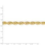 14K 7mm  D/C Rope with Fancy Lobster Clasp Chain-WBC-050-9