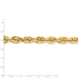 14K 10mm  D/C Rope with Fancy Lobster Clasp Chain-WBC-080-22