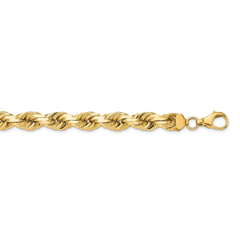 14K 12mm  D/C Rope with Fancy Lobster Clasp Chain-WBC-100-28