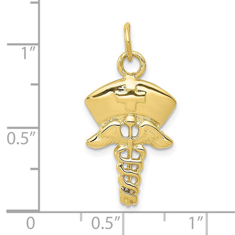 10k Nurse Symbol Charm-WBC-10A1602