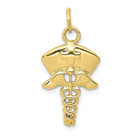 10k Nurse Symbol Charm-WBC-10A1602