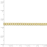 10k 3.35mm Semi-Solid Curb Link Chain-WBC-10BC106-16