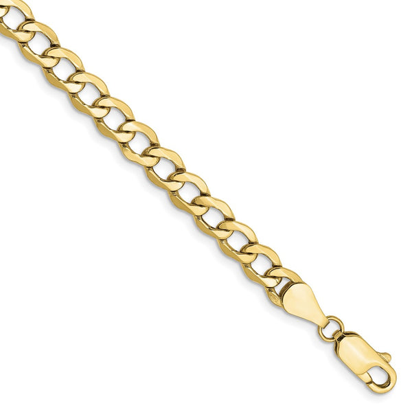 10k 5.25mm Semi-Solid Curb Link Chain-WBC-10BC108-9