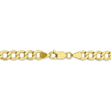 10k 6.5mm Semi-Solid Curb Link Chain-WBC-10BC109-8