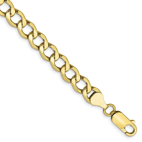 10k 6.5mm Semi-Solid Curb Link Chain-WBC-10BC109-9