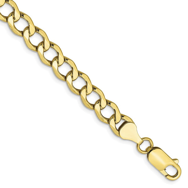 10k 6.5mm Semi-Solid Curb Link Chain-WBC-10BC109-7