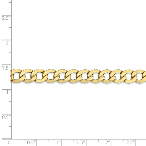 10k 7mm Semi-Solid Curb Link Chain-WBC-10BC110-9