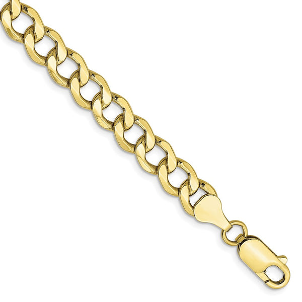 10k 7mm Semi-Solid Curb Link Chain-WBC-10BC110-9