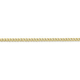 10k 2.5mm Semi-Solid Curb Link Chain-WBC-10BC124-18