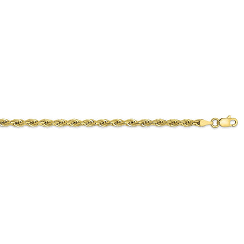 10k 3mm Semi-Solid Rope Chain-WBC-10BC133-16