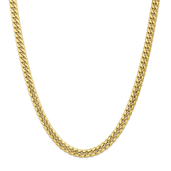 10k 7.3mm Semi-Solid Miami Cuban Chain-WBC-10BC156-24