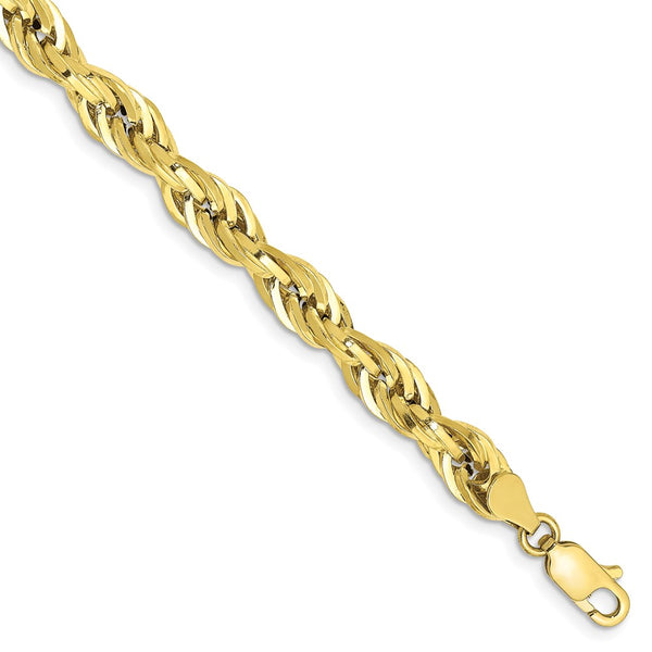 10k 5.4mm Semi-Solid Rope Chain-WBC-10BC170-8