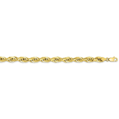 10k 5.4mm Semi-Solid Rope Chain-WBC-10BC170-18