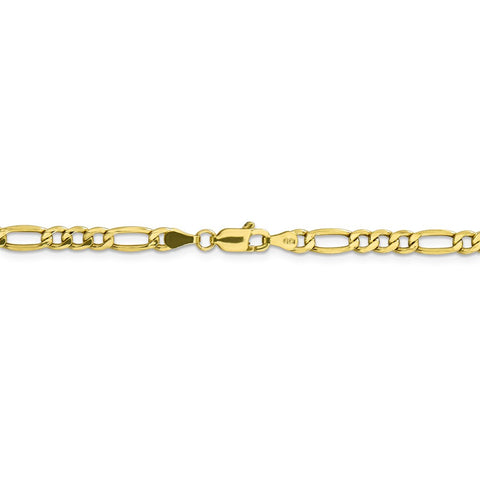 10k 4.4mm Semi-Solid Figaro Chain-WBC-10BC94-18