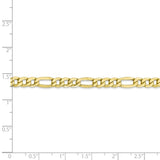 10k 5.35mm Semi-Solid Figaro Chain-WBC-10BC95-8