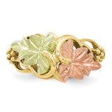 10k Tri-color Black Hills Gold Flower Ring-WBC-10BH664