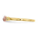 10k Tri-Color Black Hills Gold Rose Ring-WBC-10BH712