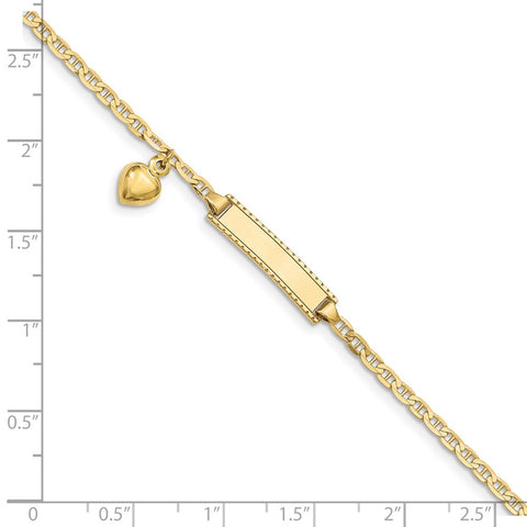 10k Flat Anchor Link ID Bracelet-WBC-10BID100-6