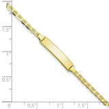 10k Flat Anchor Link ID Bracelet-WBC-10BID104-6