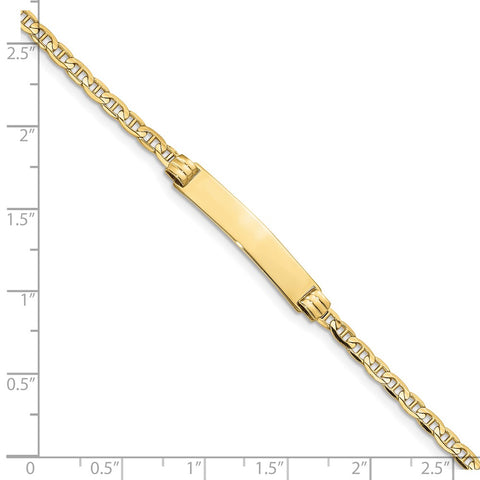 10k Anchor Link ID Bracelet-WBC-10BID44-6