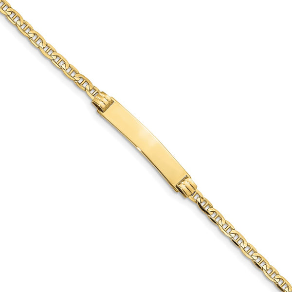 10k Anchor Link ID Bracelet-WBC-10BID44-6