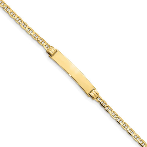 10k Anchor Link ID Bracelet-WBC-10BID44-6