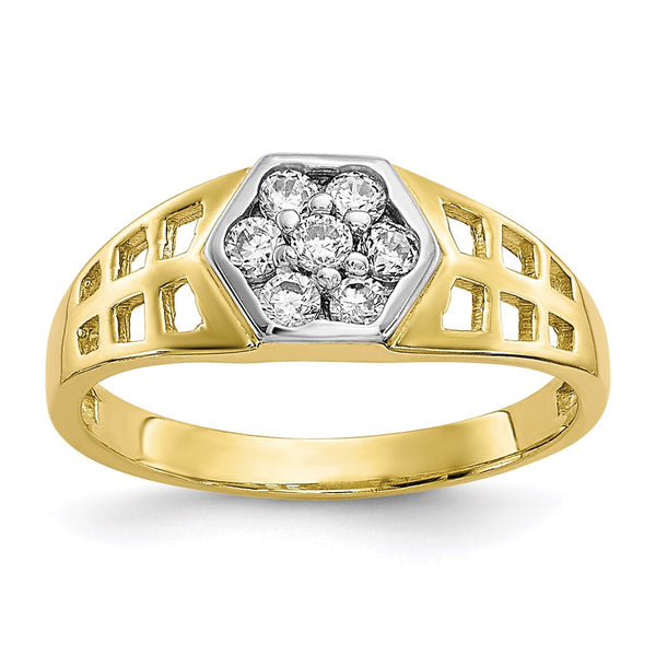 10k CZ Child's Ring-WBC-10C1150