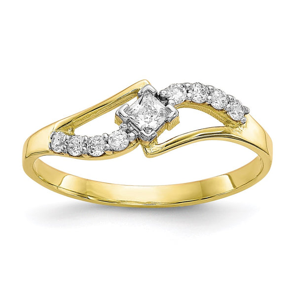 10k CZ Ring-WBC-10C1166