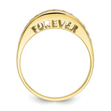 10k I LOVE YOU FOREVER  CZ Ring-WBC-10C1168