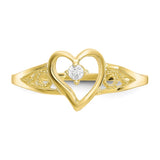 10k Heart CZ Ring-WBC-10C1213