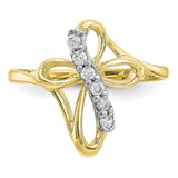 10k CZ Cross Ring-WBC-10C1282