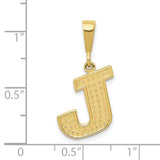 10KY Initial J Pendant-WBC-10C1449-J
