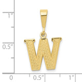 10KY Initial W Pendant-WBC-10C1449-W