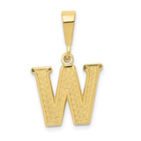 10KY Initial W Pendant-WBC-10C1449-W