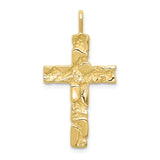 10k Nugget Cross Pendant-WBC-10C1480