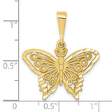 10k Butterfly Charm-WBC-10C1849