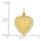 10k Heart Charm-WBC-10C215