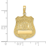 10k Large Police Badge Pendant-WBC-10C2253